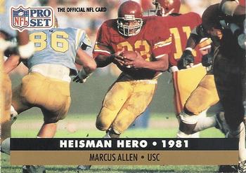 Marcus Allen Los Angeles Raiders 1991 Pro set NFL #45